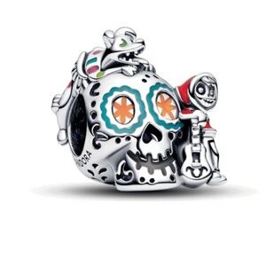 Disney, Pixar Coco Miguel & Dante Skull Halloween Charm-NEW